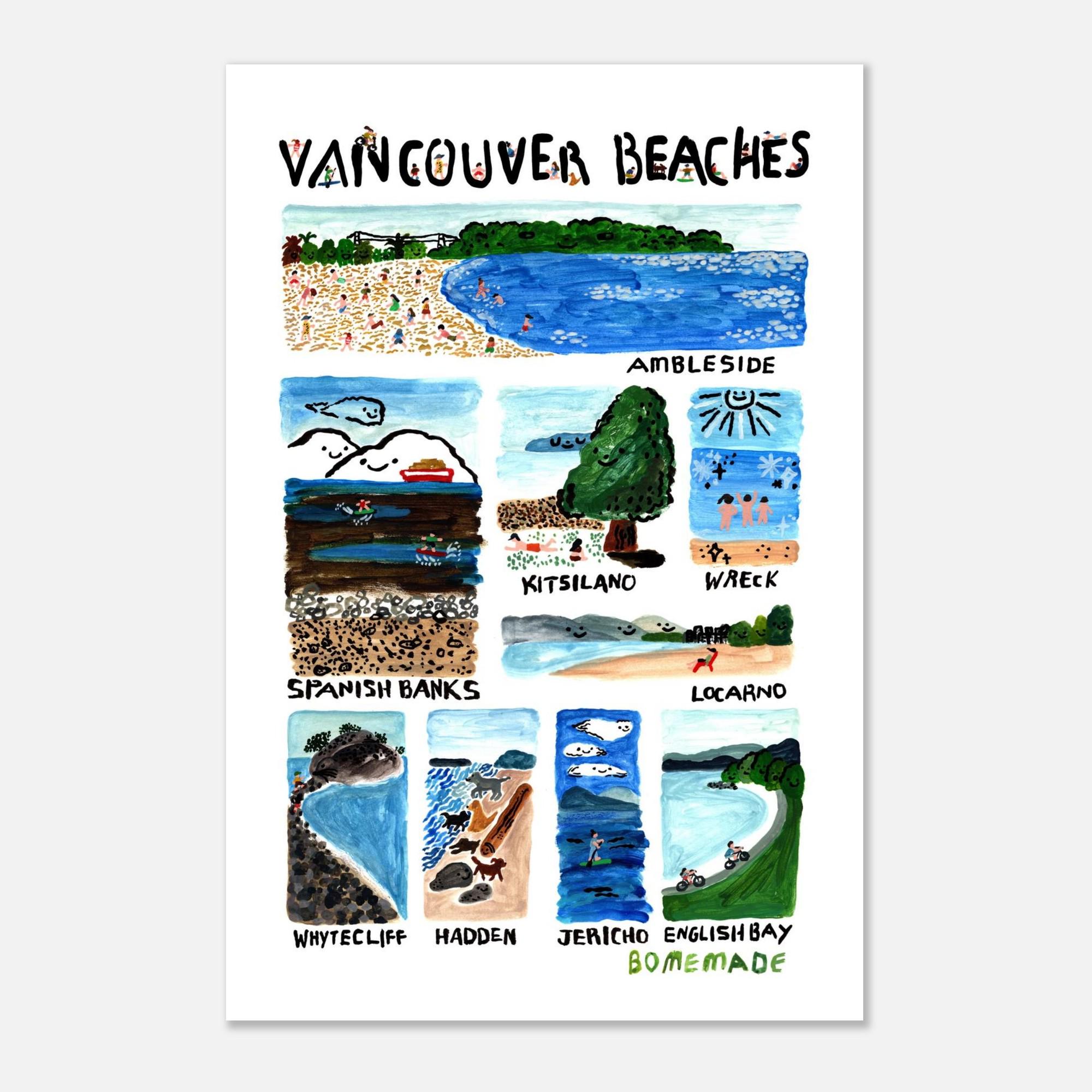 Vancouver Beaches Poster