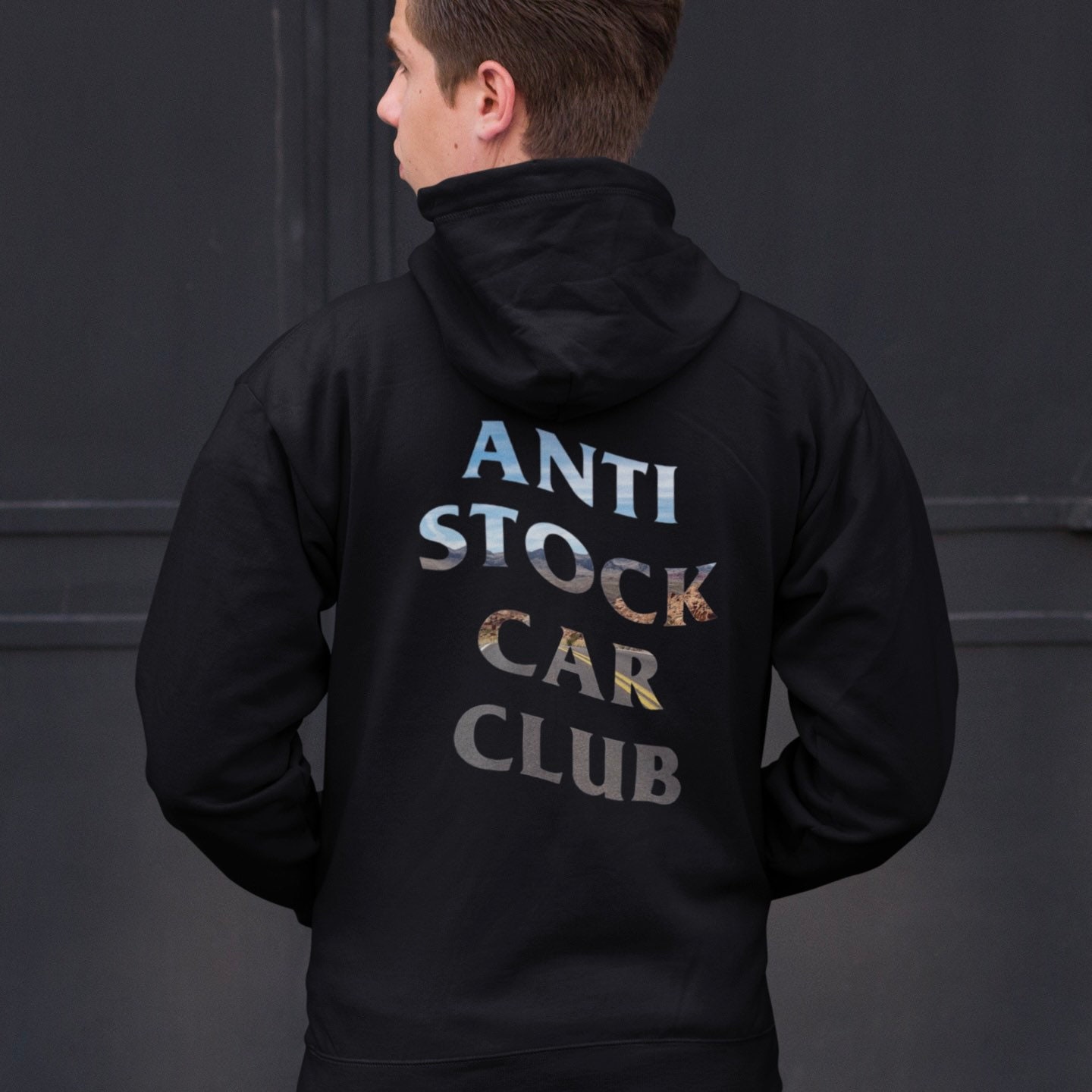 Anti Stock Car Club Hoodie, Car Guy Hoodie, Hoodies for Car Guys, Car