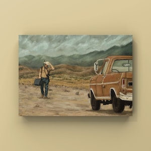No Country For Old Men Art Print | No Country For Old Man Painting | Llewelyn Moss Poster | Movie Poster Art | Coen Brothers | Josh Brolin