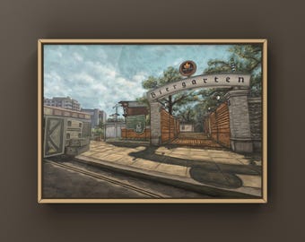 CS2 Overpass Landscape Oil Painting | CSGO Merch | CSGO Art | CS2 Gaming poster | Art Print | CounterStrike Art | By MingoArt