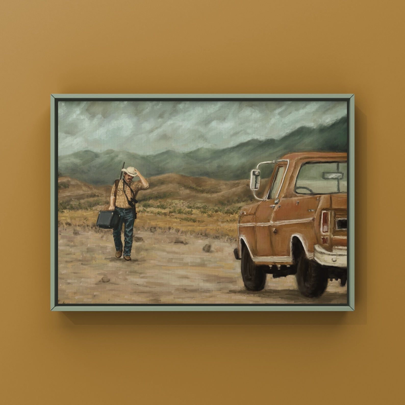 No Country for Old Men Art Print No Country for Old Man Painting — free download