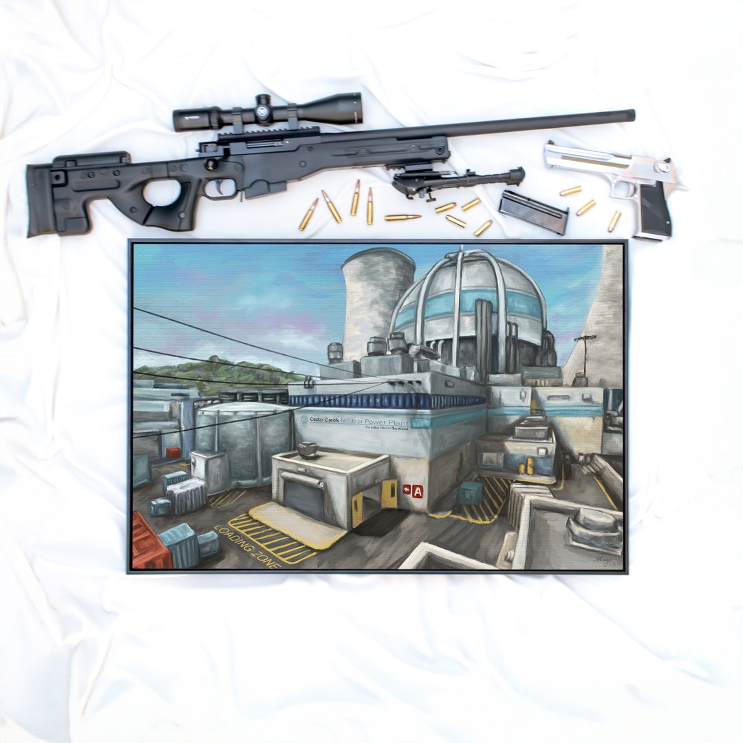 Csgo Postcard Nuke Landscape Oil Painting Csgo Merch Cs2 – GSJWXX
