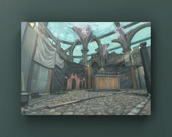 Valorant Pearl Oil Painting Art Print | Valorant Game Poster | Valorant Merch | Gaming Poster | Videogame Wall Decor | By MingoArt
