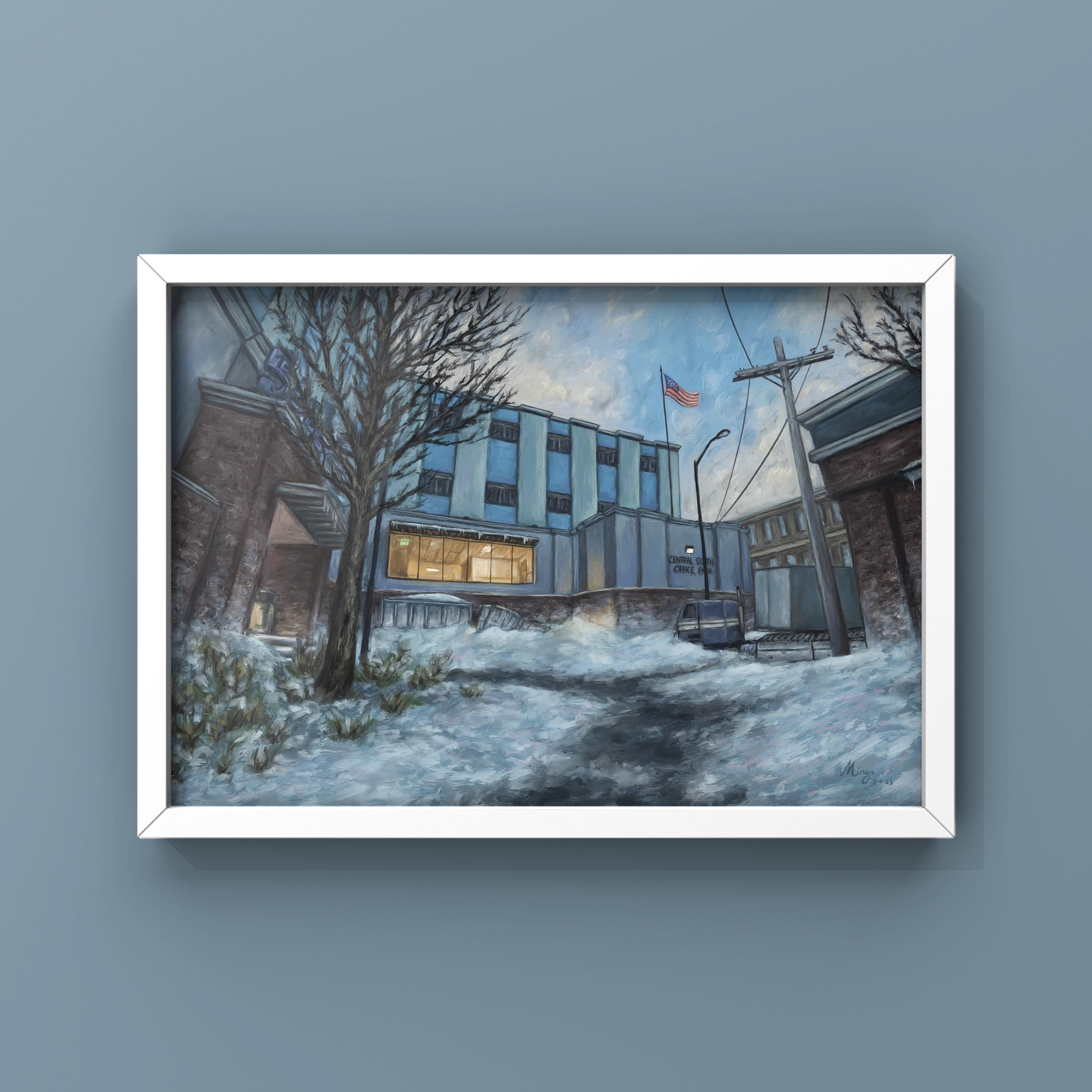 CS2 CSGO Office Landscape Oil Painting | Cs_office | 11x14 24x36 | CSGO ...
