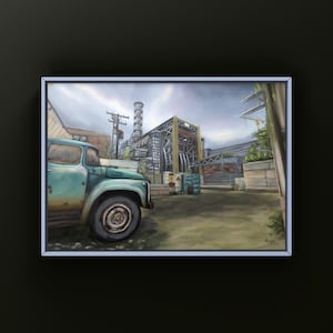 Pintura a óleo de paisagem de cache do CSGO | Produtos do CSGO | Cartão postal | Pôster de jogo do CS2 | Impressão artística | Arte do Counter-Strike | Por MingoArt