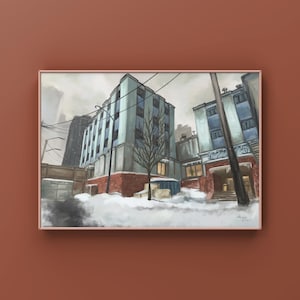 CSGO Office Landscape Oil Painting | cs_office |  CSGO Merch | Postcard | CS2 Gaming poster |  CounterStrike Art | By MingoArt