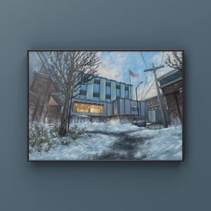 CS2 CSGO Office Landscape Oil Painting | cs_office | 11x14 24x36 | CSGO Merch | Gaming poster | CounterStrike Art | By MingoArt
