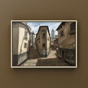 CSGO Italië landschap olieverfschilderij | CSGO-merchandise | Briefkaart | CS2-gamingposter | Kunstafdruk | CounterStrike-kunst | Door MingoArt