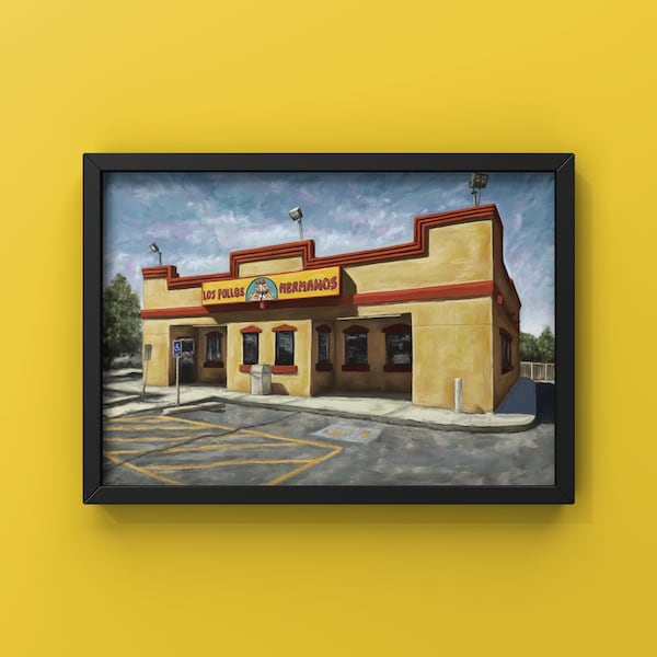 Los Pollos Hermanos Better Call Saul Oil Painting Print Poster | Breaking Bad Poster | Gilliverse Decor | BB BCS Gift| By MingoArt