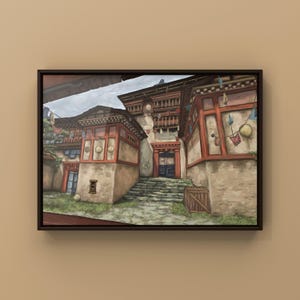 Valorant Haven Ölgemälde Kunstdruck | 21 x 28 cm | Valorant Merch | Gaming Poster | Videospiel Wanddeko | Von MingoArt
