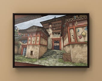 Valorant Haven Oil Painting Art Print | 8.5x11 inch | Valorant Merch | Gaming Poster | Videogame Wall Decor | By MingoArt