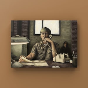 No Country For Old Men Art Print | No Country For Old Man Painting | Opening Scene Poster | Movie Poster Art | Coen Brothers | Josh Brolin