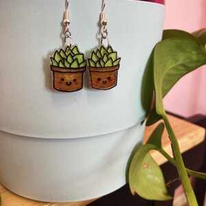 Kawaii Succulent Earrings