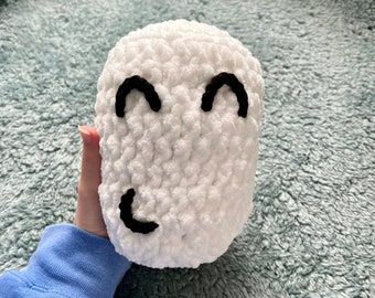 Handmade Crochet Marshmallow Plushie: Kawaii Stuffed Toy (7.5in)
