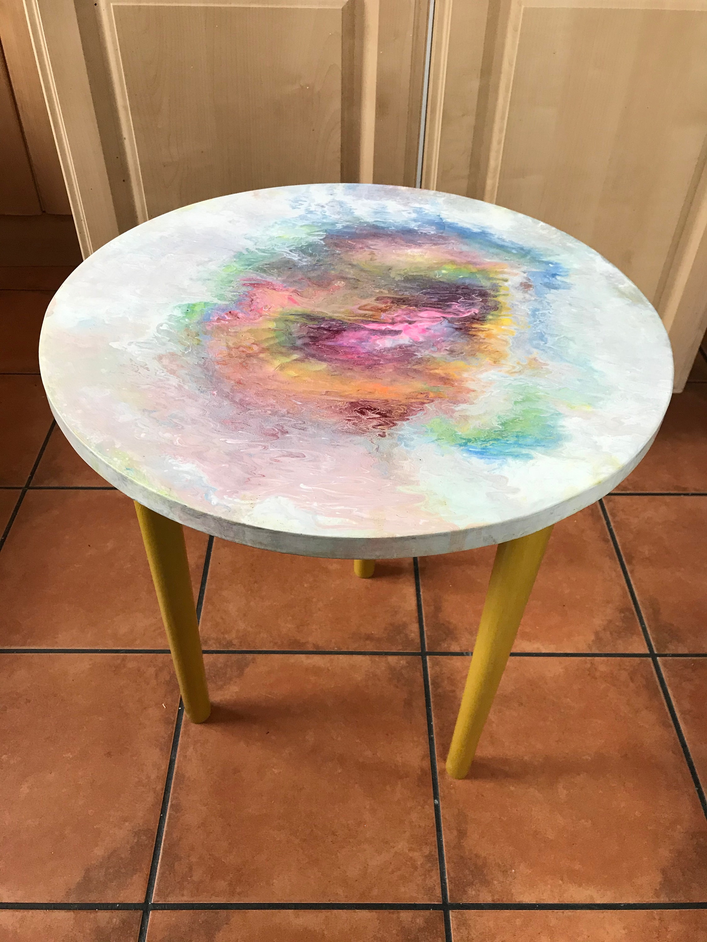 18+ Hand Painted Round Table
