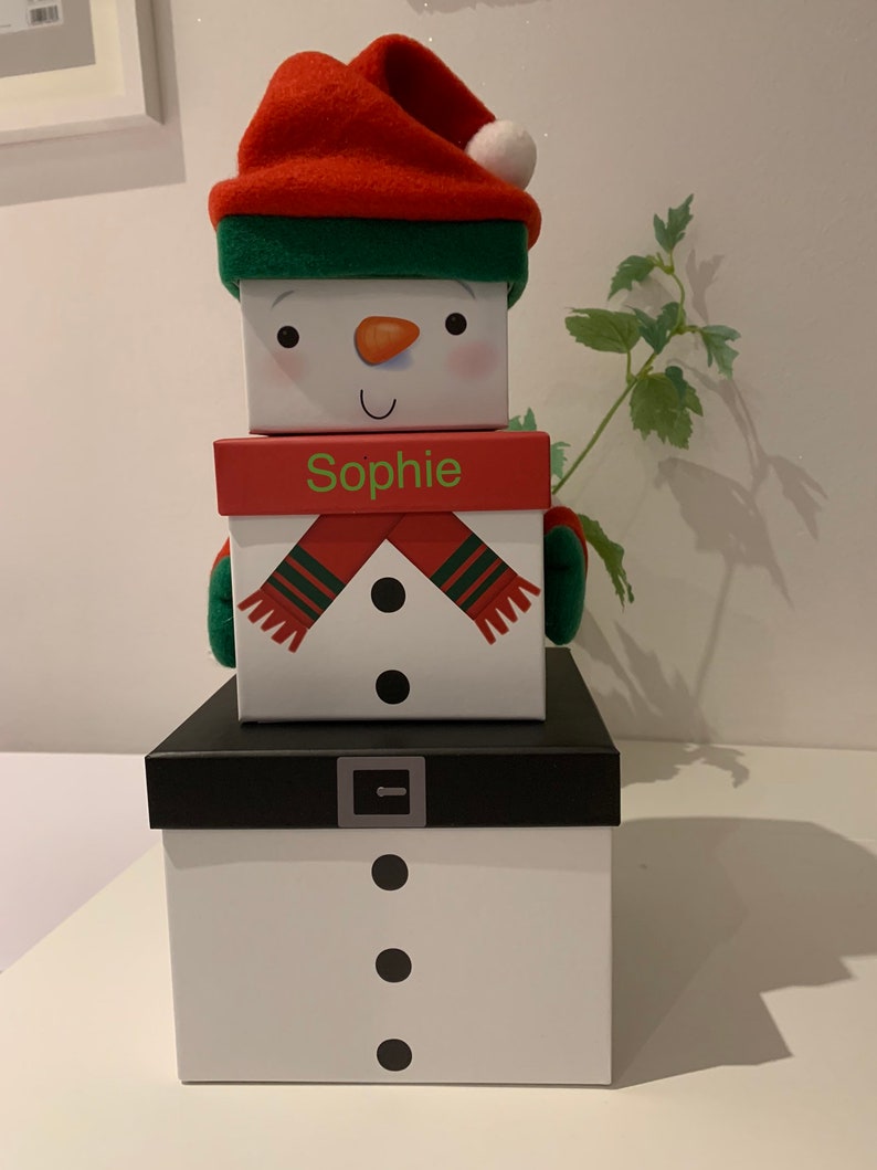 Christmas stacking gift boxes