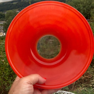 Red Phoenix spray ware bowl, 1950s, English