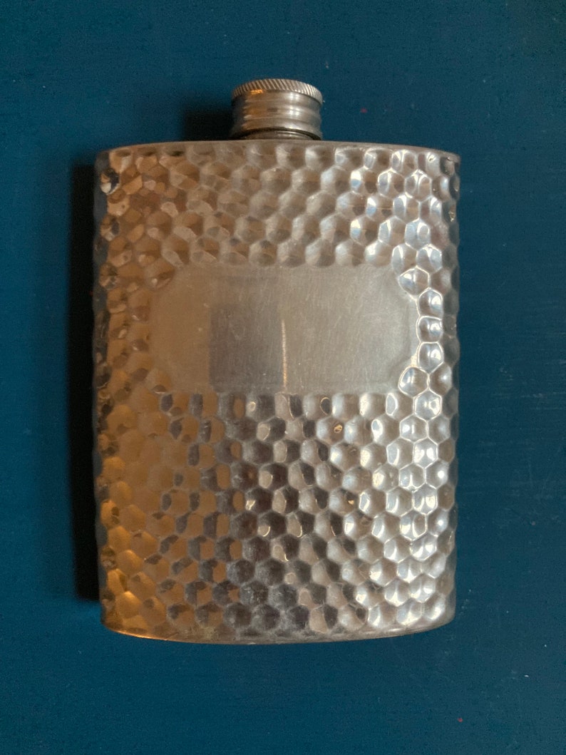 Pewter Hip Flask 3oz Sheffield Craftsman Place for Name Etsy