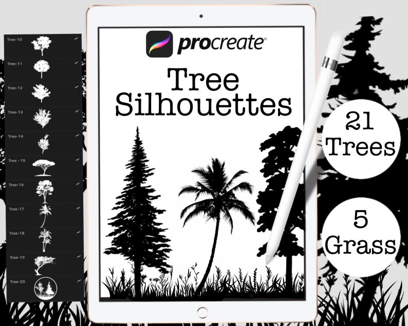 procreate tree brush pack procreate tree brush pack