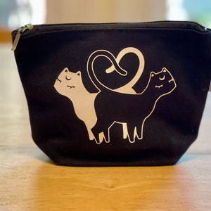 Luna and Artemis -Zipped Pouch |Sailor | Moon | Pouch | Cosmetic | Coin | Change Purse | anime