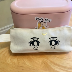 Sailor Moon Eyes Zipped Pouch | Sailor Moon | Pouch | Cosmetic | pencil | Organizer | gold