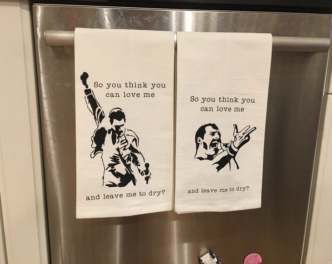 Freddie Mercury Towel Funny Music Pun Towel Puns Freddie Mercury Tea ...
