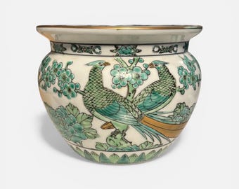 Vintage Gold Imari Cache Pot