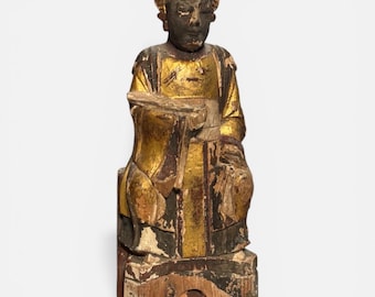 Antique Chinese Temple Offering Figure