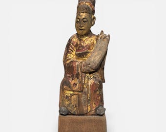 Antique Chinese Temple Offering Figure