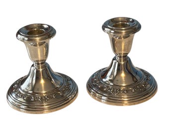 Gotham Strasbourg Sterling Candlesticks
