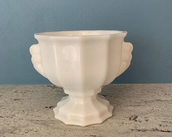 Vintage Brody Milk Glass Footed Bowl