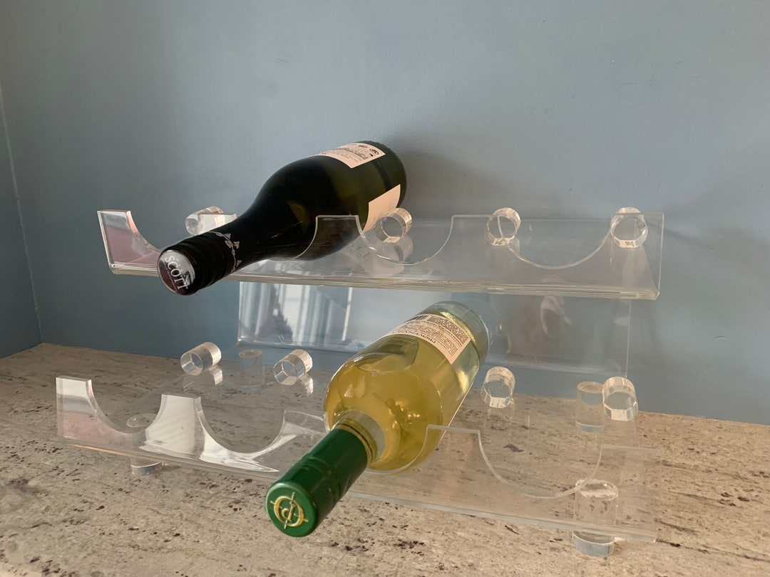 Vintage Acrylic Wine Rack - Etsy