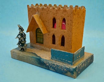 Vintage “Putz” style large house.  Made in Japan.
