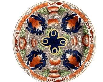 Antique Hand-Painted Wedgewood Dinner Plate