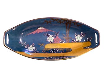 Antique Japanese Lusterware Dessert Dish