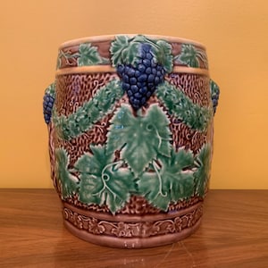 Vintage porcelain Grape Vine Wine Cooler