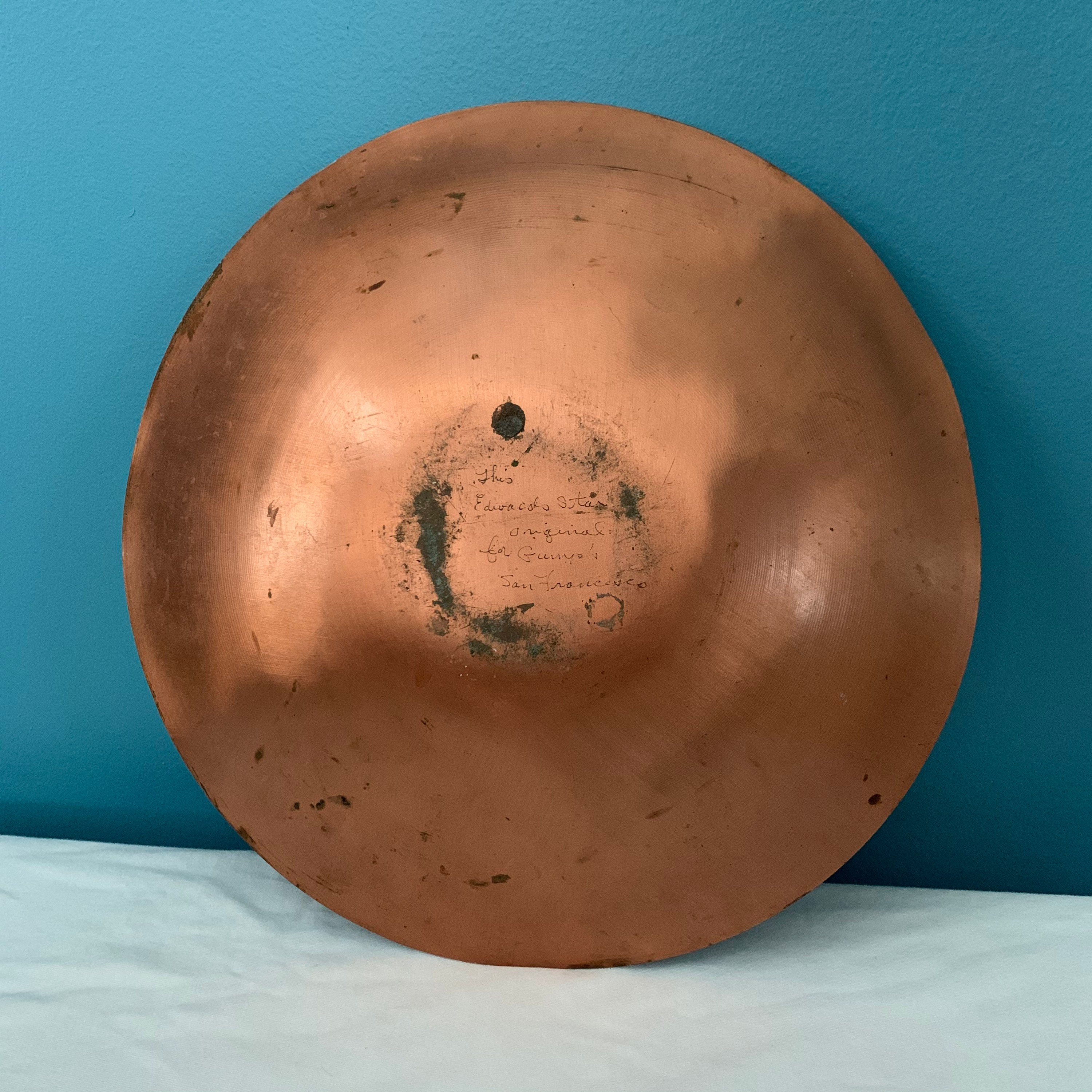 MidCentury Enamel on Copper Dish Etsy