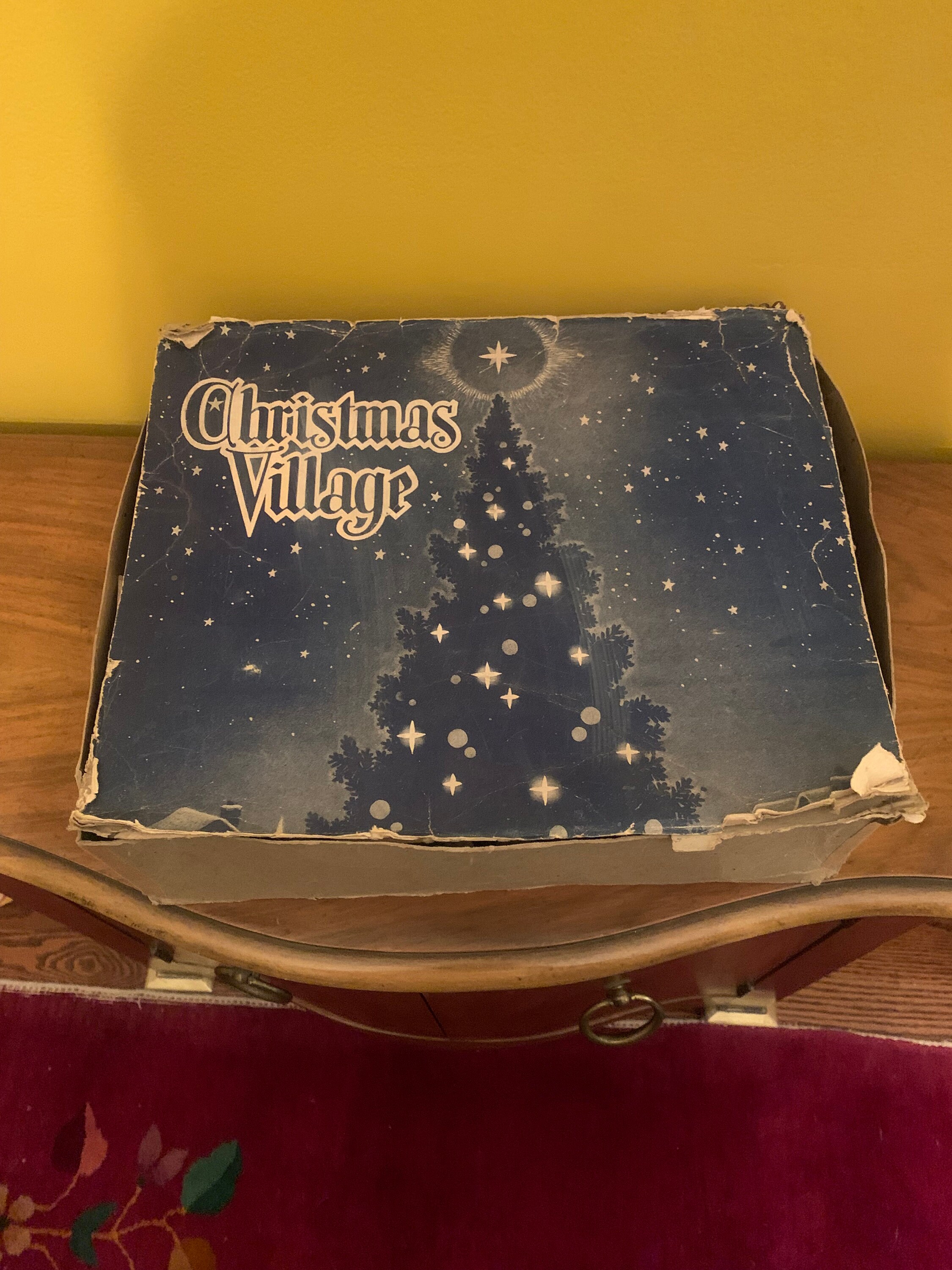 Vintage Cardboard Christmas Village