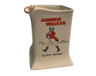 Vintage Ceramic Johnnie Walker Drink Pitcher