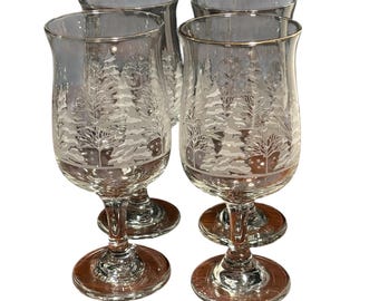 Libby Arby’s Winter Wonderland Wine Glasses (Set of 4)