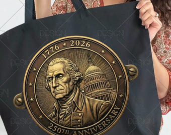 250-jähriges Jubiläum Metal Art Png: George Washington 250 Jahre, Geschenk zum 4. Juli, amerikanische historische Geschenke zum Unabhängigkeitstag 1776 bis 2026