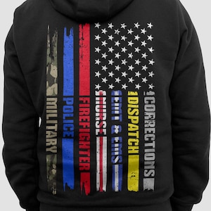 Ersthelfer Held Flagge Krankenschwester EMS Polizei Feuer Militär Vektor T-Shirt Design Png-Dateien, Polizei Krankenschwester Png Sublimationsdateien