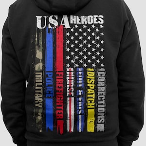 Ersthelfer Held Flagge Krankenschwester EMS Polizei Feuer Militär Vektor T-Shirt Design Png-Dateien, Polizei Krankenschwester Png Sublimationsdateien