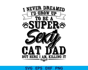 Download Cat Dad Svg File Etsy