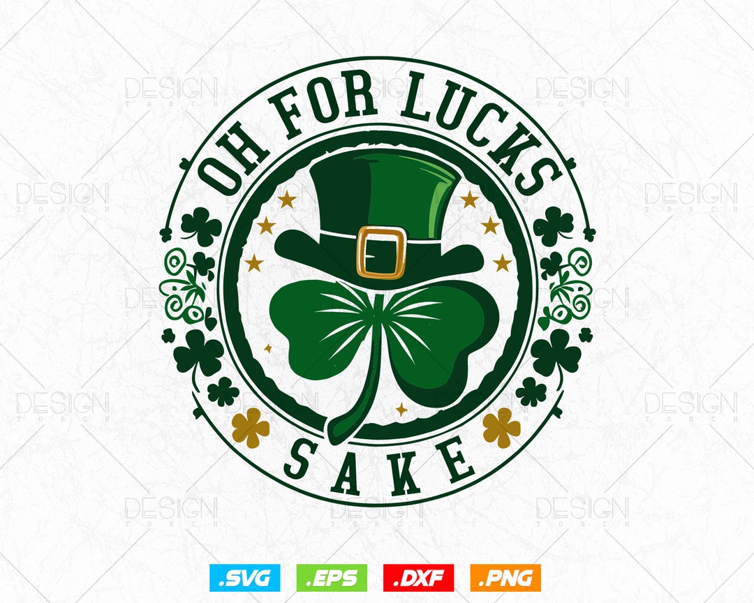 Green Stripe Oh for Lucks Sake St Patricks Day Short Sleeve Sweater