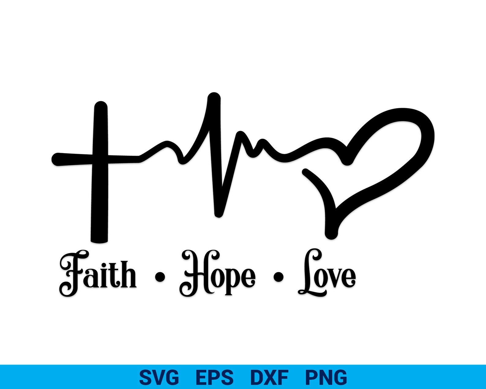Download Faith Hope Love Heart SVG Christmas Cut files Faith svg | Etsy