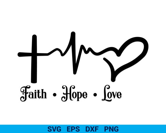 Download Faith Hope Love Heart SVG Christmas Cut files Faith svg | Etsy