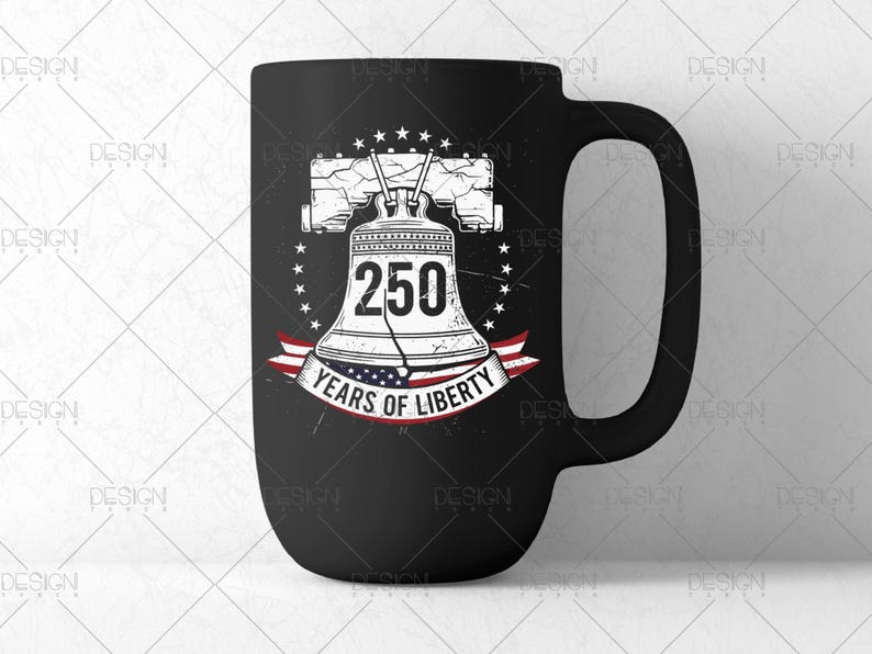 250 años de la Campana de la Libertad (PNG), 4 de julio patriótico, regalos del 250.º aniversario del Día de la Independencia para amantes de la historia imagen 6