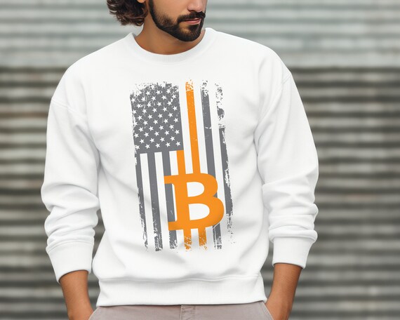 Bitcoin Usa Flag Distressed Digital Currency Lover T-Shirt Bitcoin Usa Flag Distressed Digital Currency Lover T-Shirt