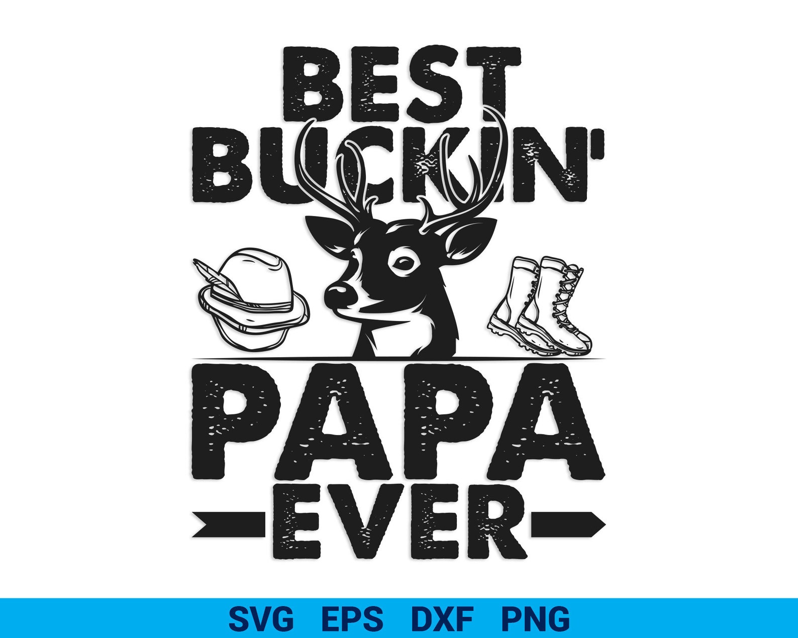 Best buckin papa ever svg